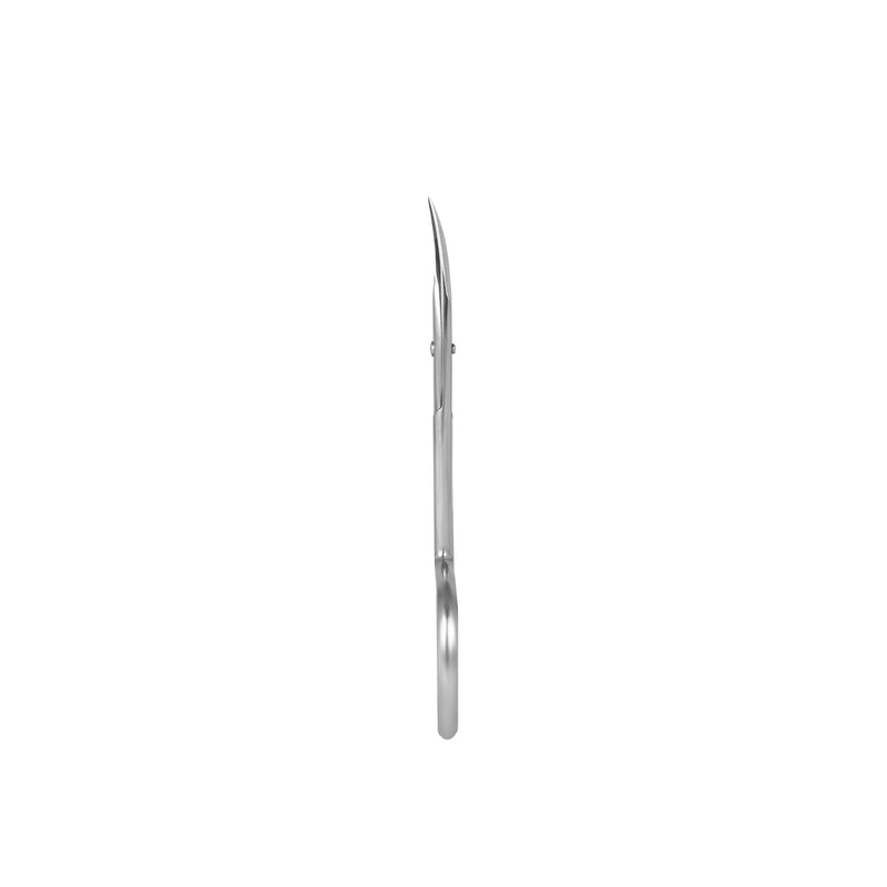 Ergonomic Staleks cuticle scissors tailored for left-hand use.