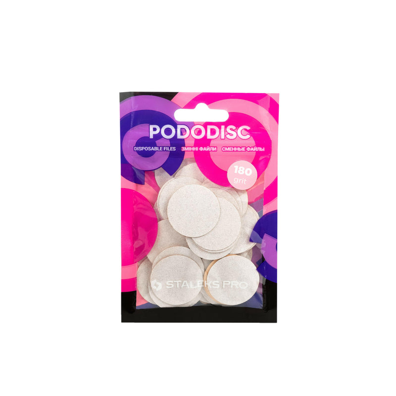 Staleks PRO L pedicure refill pads, ensuring cleanliness and precision.