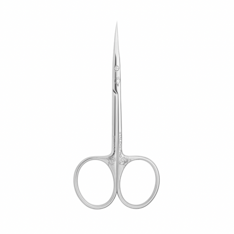 Staleks Professional EXCLUSIVE 22 type 1 cuticle scissors in Magnolia design.