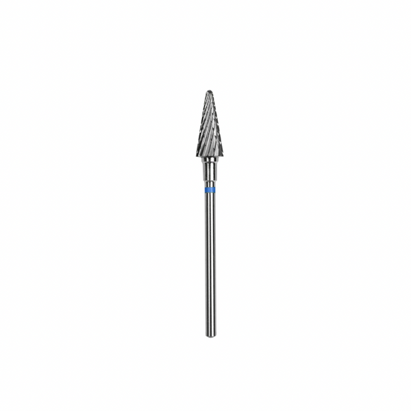 Staleks Carbide nail drill bit, "cone" blue, head diameter 6mm / working part 14mm FT71B060/14.