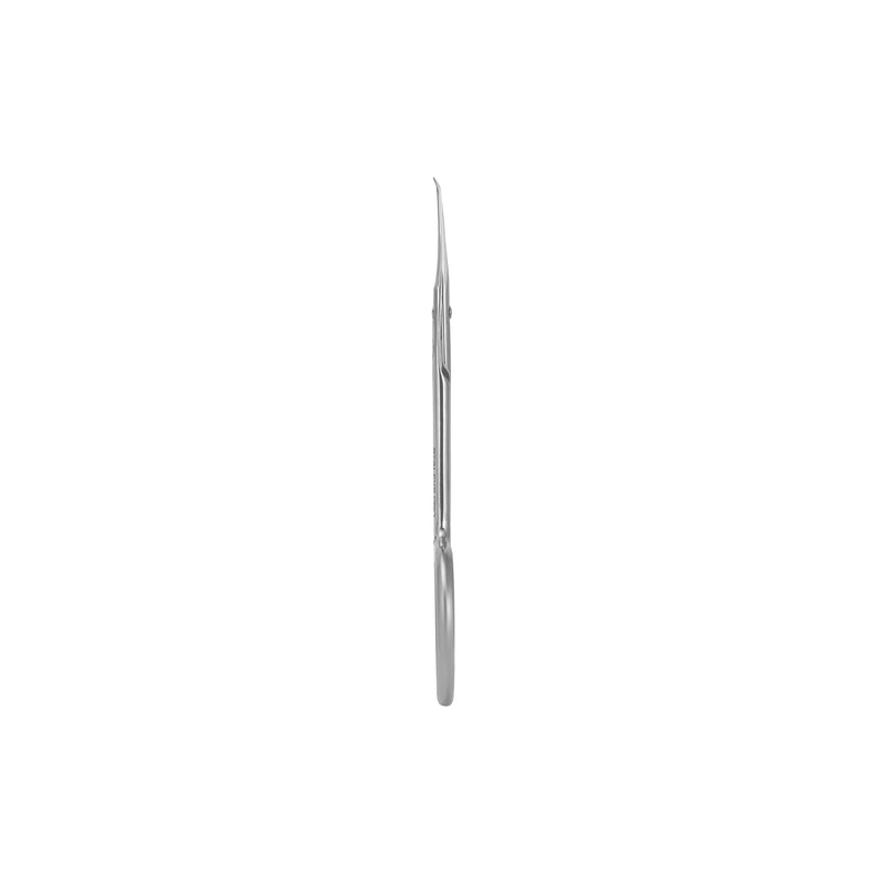 Manually sharpened Staleks scissors with tapered ends for detailed cuticle work.