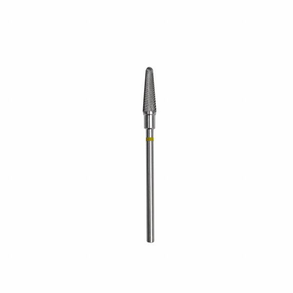 Staleks Carbide nail drill bit, "frustum" yellow, head diameter 4mm / working part 13mm FT70Y040/13.