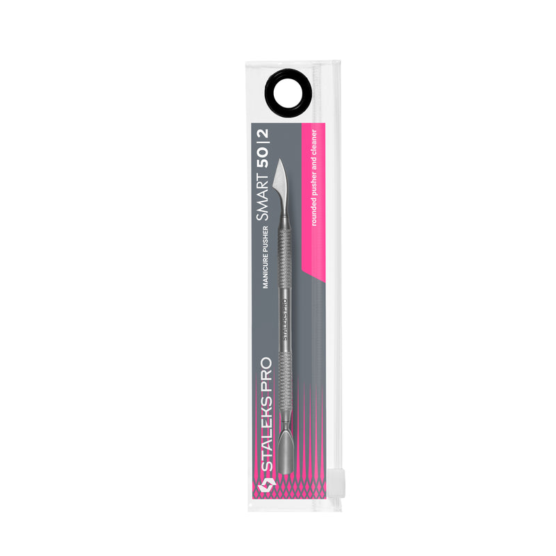 Professional-grade manicure pusher by Staleks, designed for precision and comfort.
