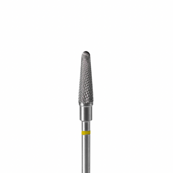 Staleks Carbide nail drill bit, "frustum" yellow, head diameter 4mm / working part 13mm FT70Y040/13.