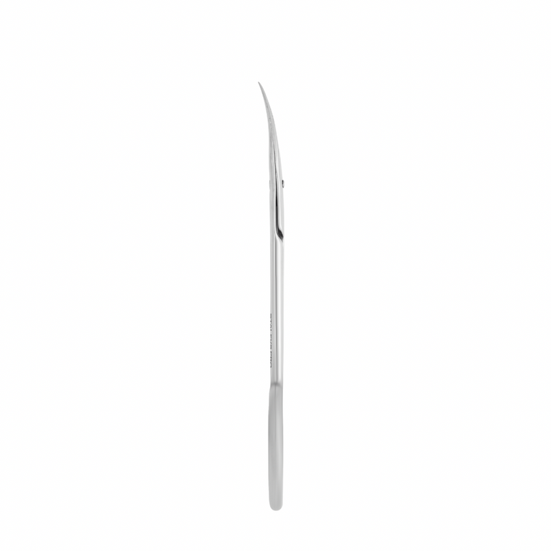 Durable and sharp Staleks cuticle scissors for detailed nail work.