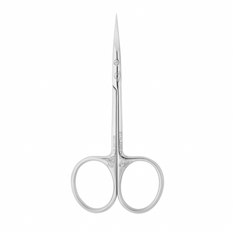 Precision-crafted Staleks cuticle scissors for professional nail care.