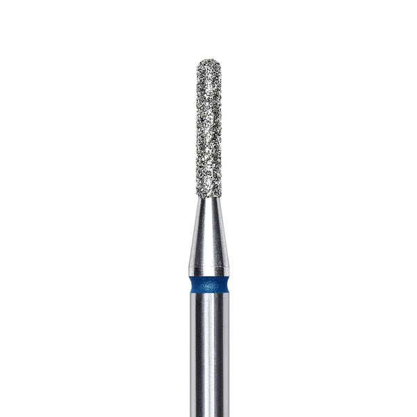 Staleks Diamond nail drill bit, rounded "cylinder", blue, head diameter 1.4mm/ working part 8mm FA30B014/8.