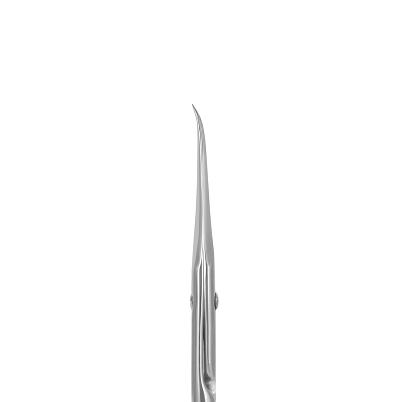 Staleks Professional EXCLUSIVE 23 type 2 cuticle scissors in elegant Magnolia design.