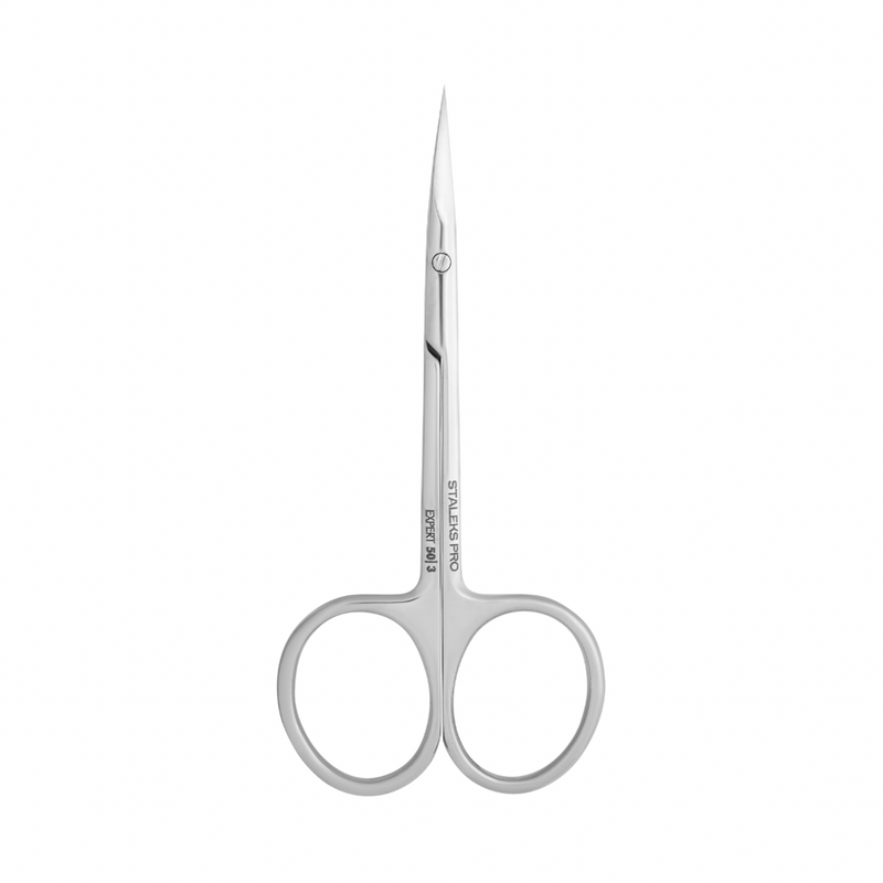 High-precision Staleks cuticle scissors for expert nail technicians.