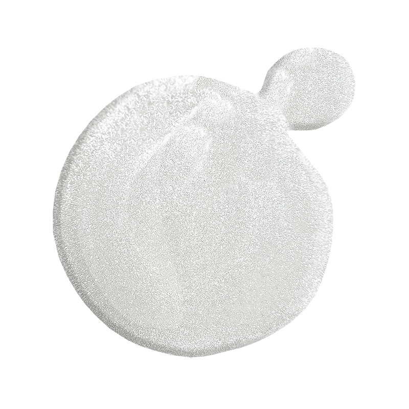 Elegant Miss Dolla Shimmery Pearl White Gel Polish, UV/LED curable, in professional 8ml bottle.