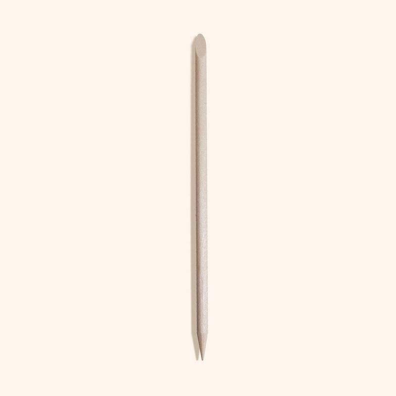 Wooden sticks for cuticle care and nail designs.