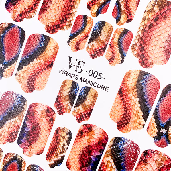 VS wraps manicure 005 are the best manicure wraps in UK from the nail company Miss Dolla.