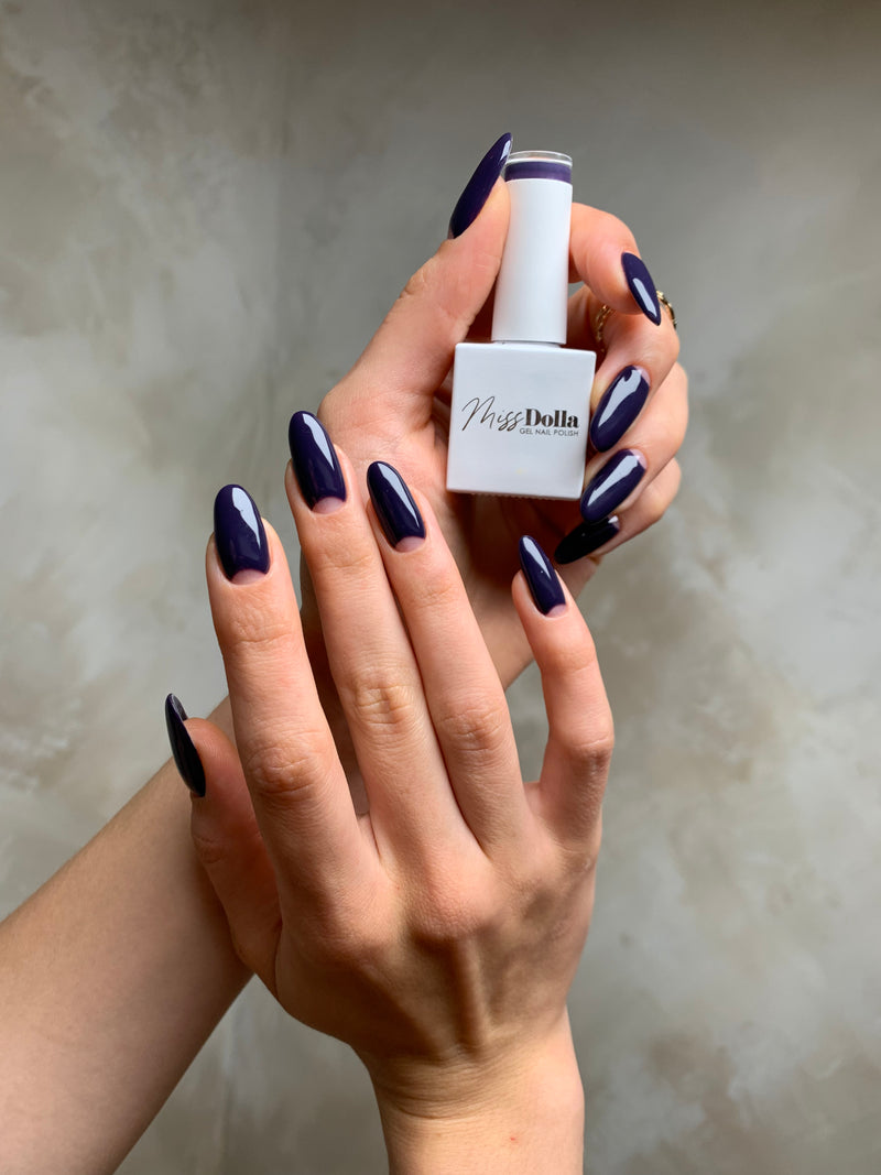 "Deep Azure" gel nail polish