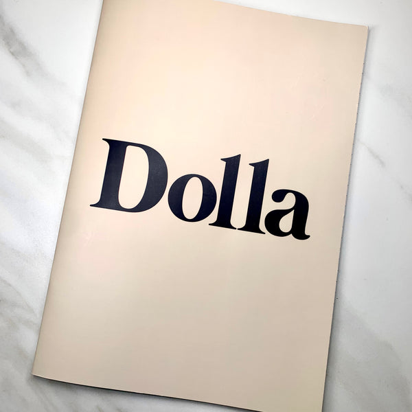 Great lines notepad in cream cover design with thick paper in UK from the nail brand UK Miss Dolla