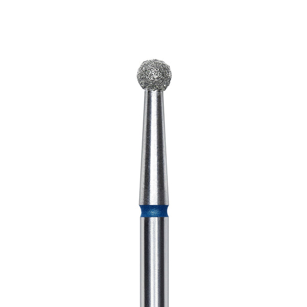 Staleks Diamond nail drill bit, "ball", blue, head diameter 2.7mm FA01B027