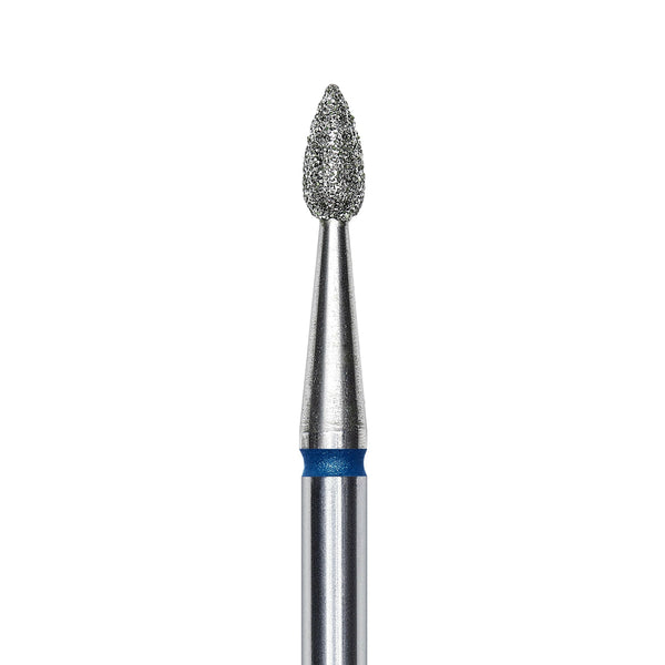Staleks Diamond nail drill bit, "drop" , blue, head diameter 2.3mm/ working part 5mm FA40B023/5.