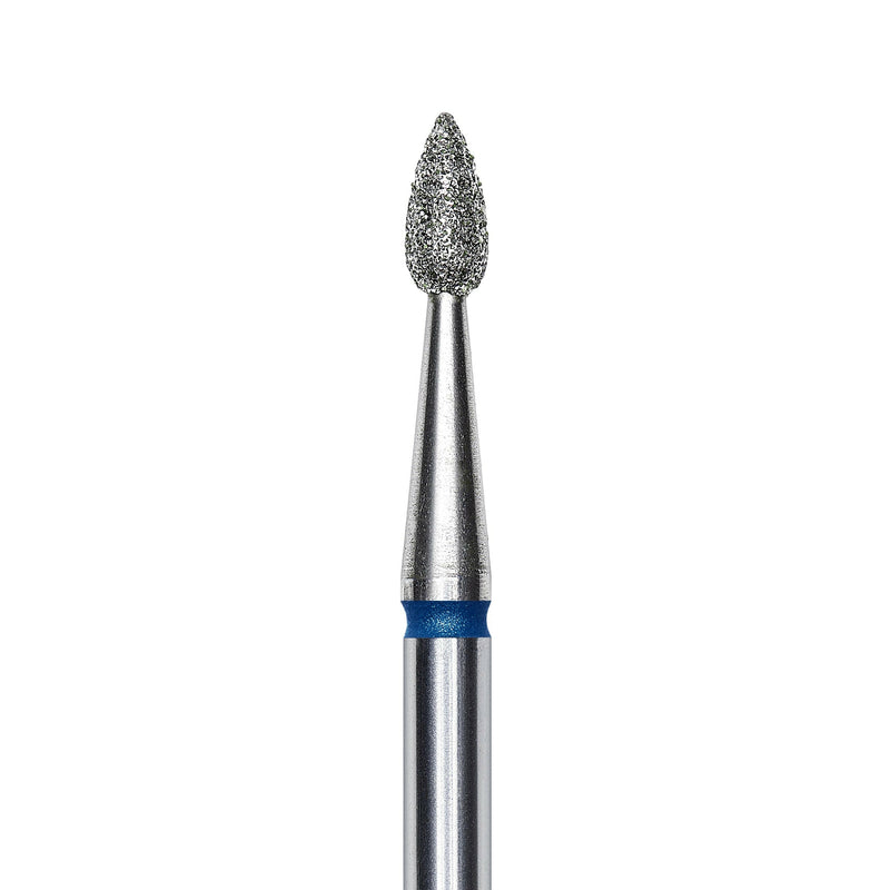 Staleks Diamond nail drill bit, "drop" , blue, head diameter 2.3mm/ working part 5mm FA40B023/5