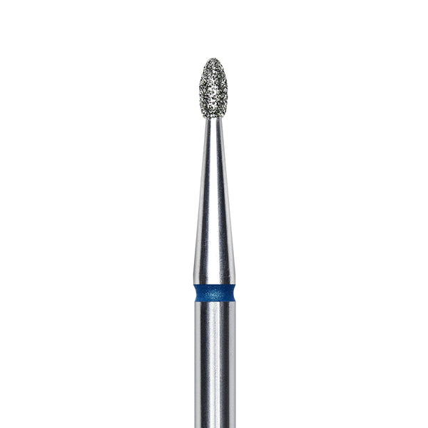 Staleks Diamond nail drill bit, rounded "bud" , blue, head diameter 1.6mm/ working part 3.4mm FA50B016/3.4.