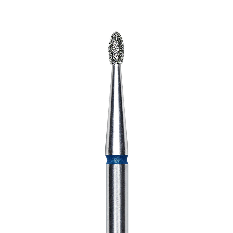 Staleks Diamond nail drill bit, rounded "bud" , blue, head diameter 1.6mm/ working part 3.4mm FA50B016/3.4