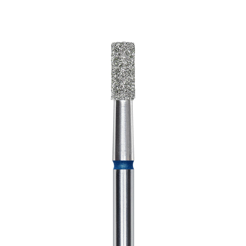 Staleks Diamond nail drill bit, "cylinder", blue, head diameter 2.5mm/ working part 6mm FA20B025/6