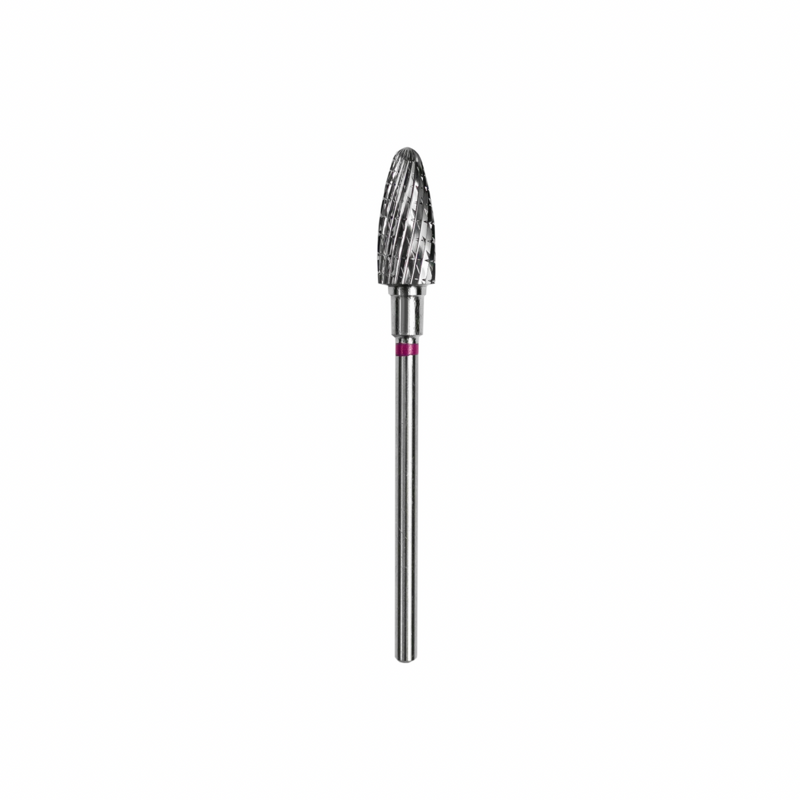 Staleks Carbide nail drill bit, "corn" purple, head diameter 6mm / working part 14mm FT90V060/14