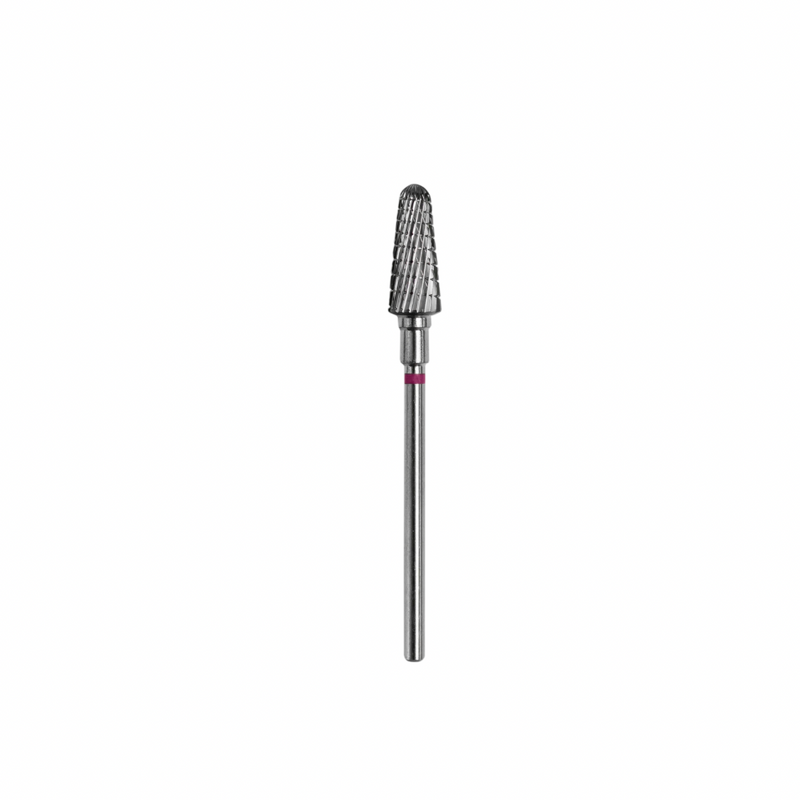 Staleks Carbide nail drill bit, "frustum" purple, head diameter 6mm / working part 14mm FT70V060/14