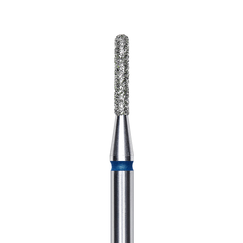 Staleks Diamond nail drill bit, rounded "cylinder", blue, head diameter 1.4mm/ working part 8mm FA30B014/8