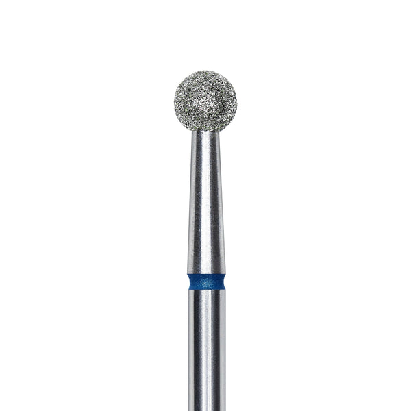 Staleks Diamond nail drill bit, "ball", blue, head diameter 4mm FA01B040