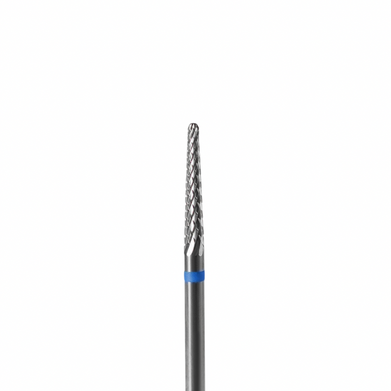 Staleks Carbide nail drill bit, "cone" blue, head diameter 2.3mm / working part 14mm FT71B023/14