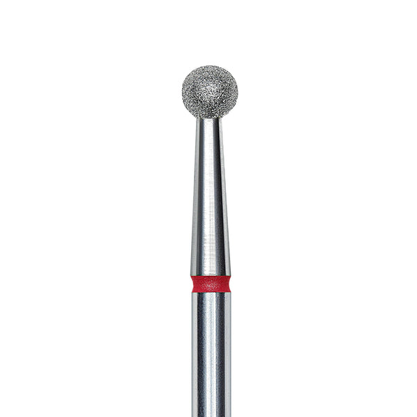 Staleks Diamond nail drill bit, "ball", red, head diameter 3.5mm FA01R035