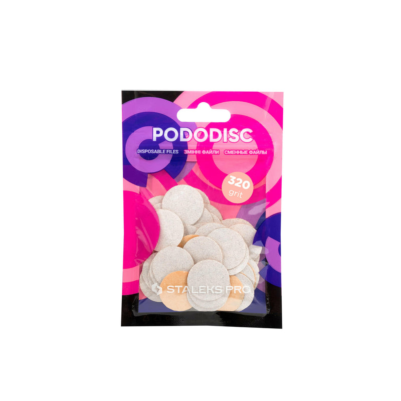 Staleks PODODISC PRO M refill pads, essential for maintaining foot care standards.