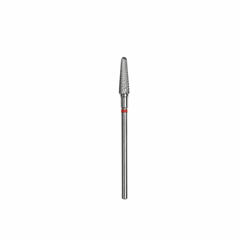 Staleks Carbide nail drill bit, "frustum" red, head diameter 4mm / working part 13mm FT70R040/13