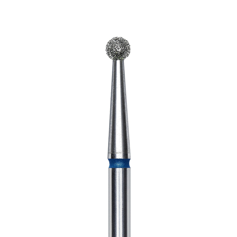 Staleks Diamond nail drill bit, "ball", blue, head diameter 2.5mm FA01B025