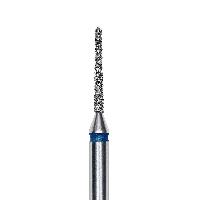 Staleks Diamond nail drill bit, "needle", blue, head diameter 1mm/ working part 10mm FA80B010/10