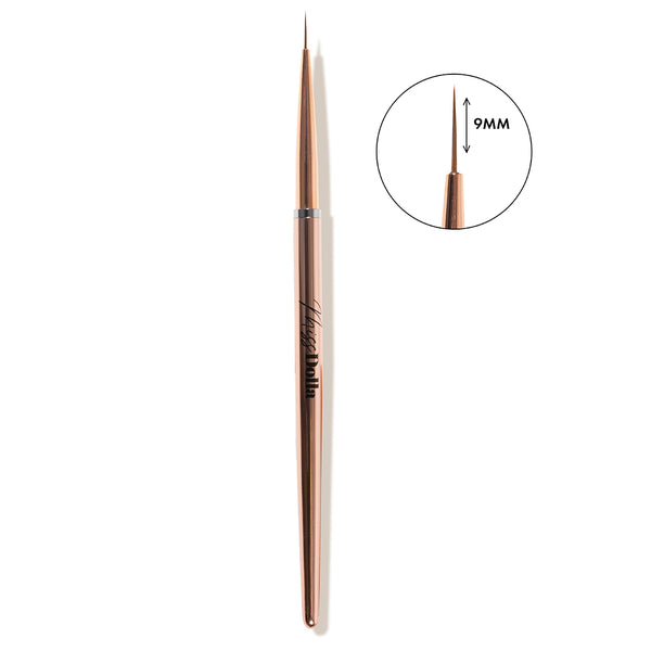 Large thin 9mm liner brush for extra fine and long lines gel nail art