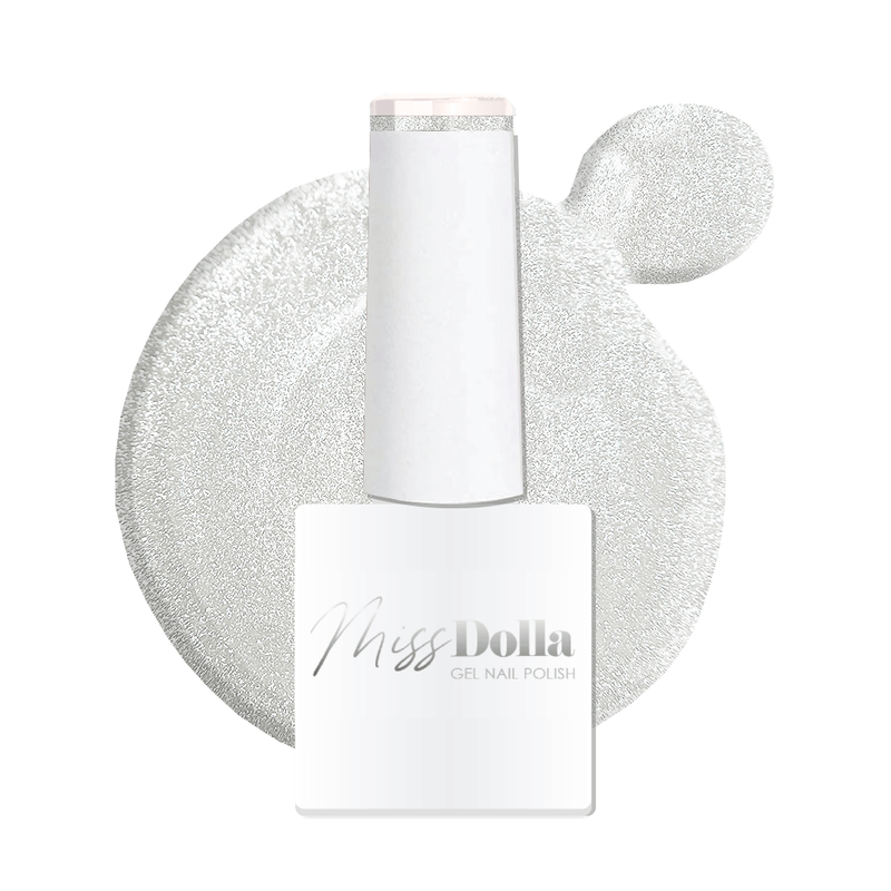 UV/LED curable durable and long lasting Shimmery pearl white gel nail polish