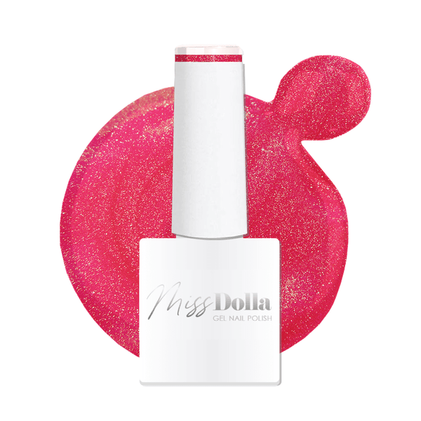 UV LED curable easy application long lasting beautiful Shimmer pink shine gel nail polish